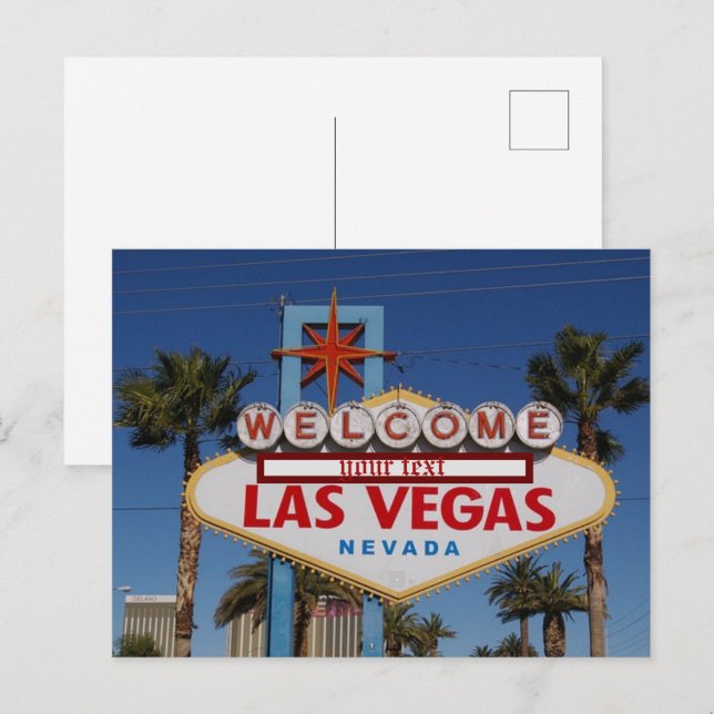 Las Vegas, Nevada | Postal del horizonte (Anverso / Reverso)