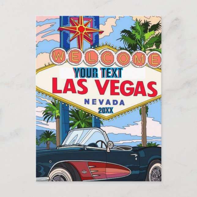 Las Vegas, Nevada | Postal del horizonte (Anverso)