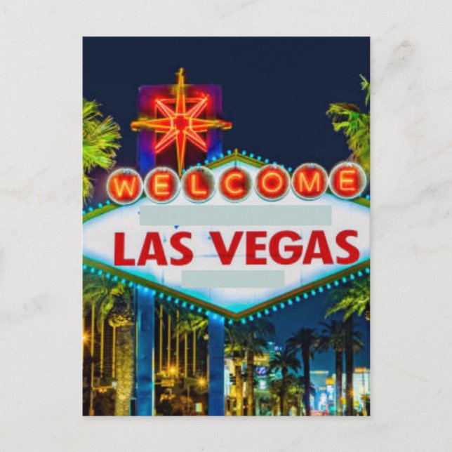 Las Vegas, Nevada | Postal panorámica (Anverso)