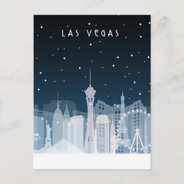 Las Vegas, Nevada | Tarjeta postal Skyline (Anverso)