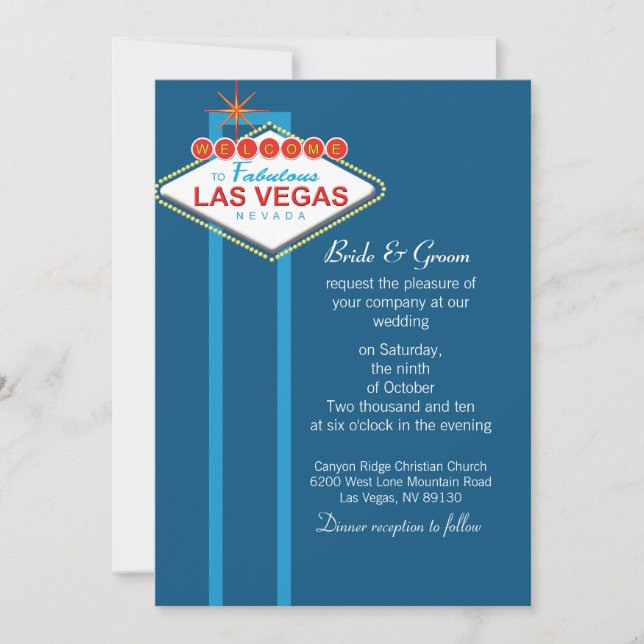 Las Vegas que casa la invitación (Anverso)