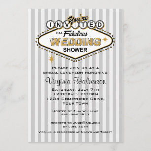 Las Vegas que casa la invitación de la ducha