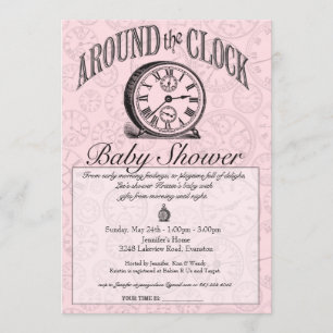 Las veinticuatro horas del día invitación de Baby