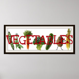 Las verduras son grandes Posters Personalizados