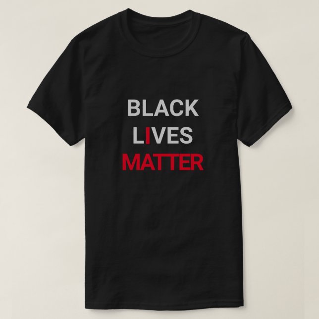 Las vidas negras importan a la camiseta (Diseño del anverso)
