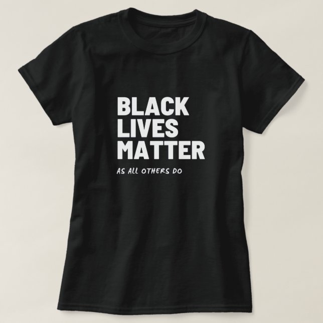 Las vidas negras importan a las camisetas de las m (Diseño del anverso)