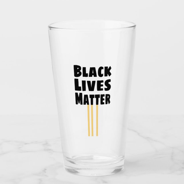 Las vidas negras importan BLM tres franjas amarill (Anverso)
