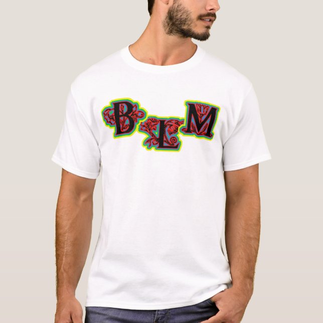 Las vidas negras importan con flores camiseta (Anverso)