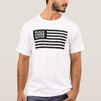 Las vidas negras importan la camiseta con la bande