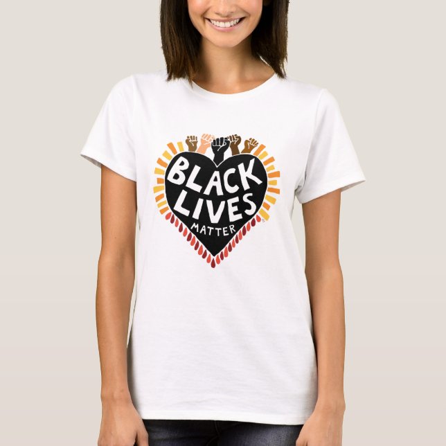 Las vidas negras importan la camiseta de las mujer (Anverso)