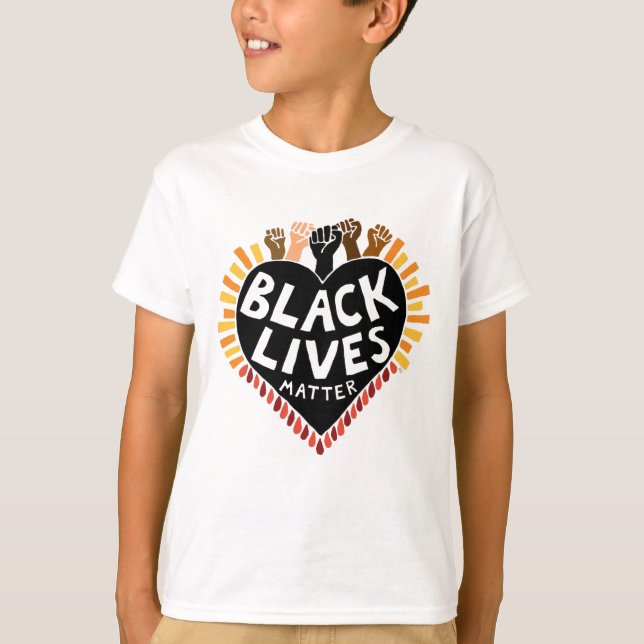 Las vidas negras importan la camiseta de un niño ( (Anverso)