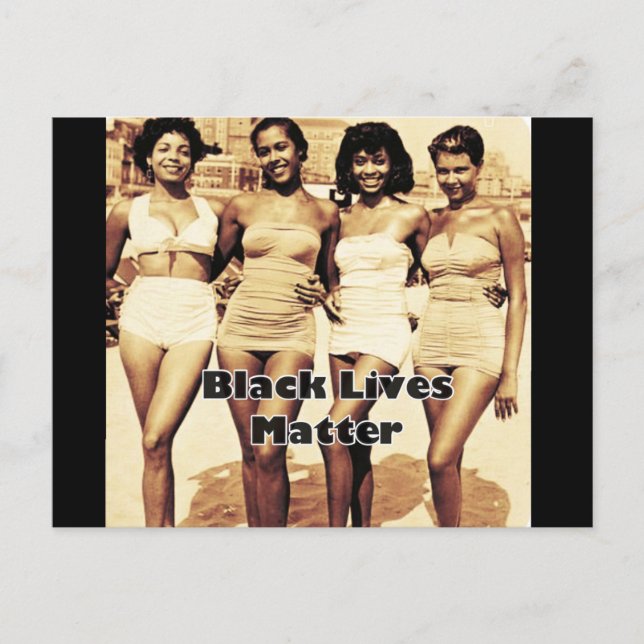 Las vidas negras postales importan (Anverso)