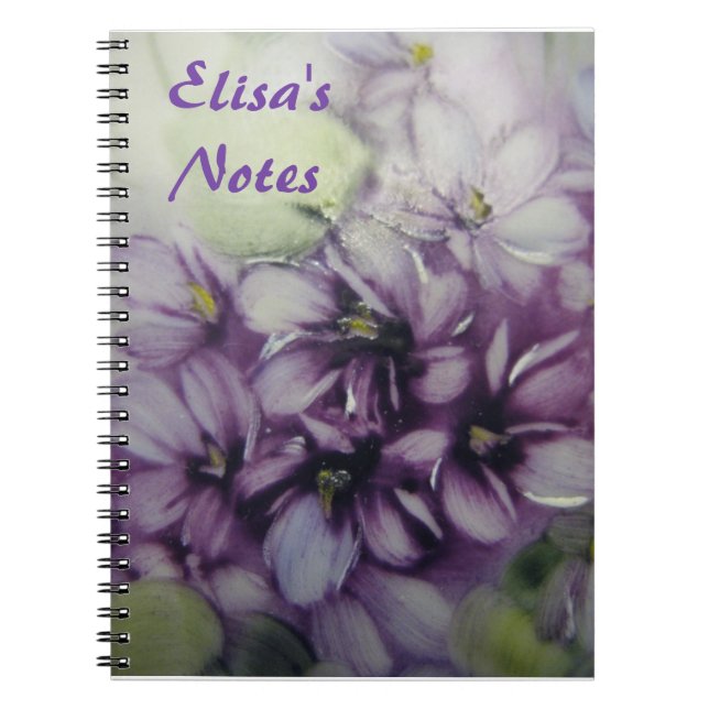 Las violetas personalizaron el cuaderno (Frente)