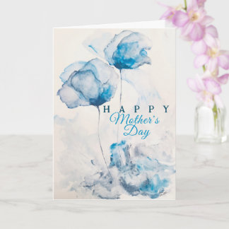 Las violetas son azules Tarjeta del día de la madr