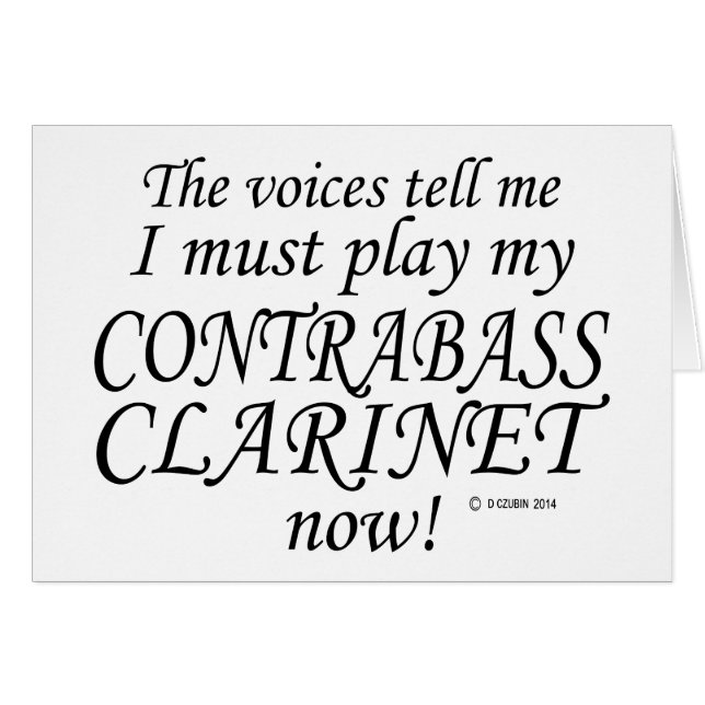 Las voces de Clarinet en contra dicen que deben to (Anverso (Horizontal))