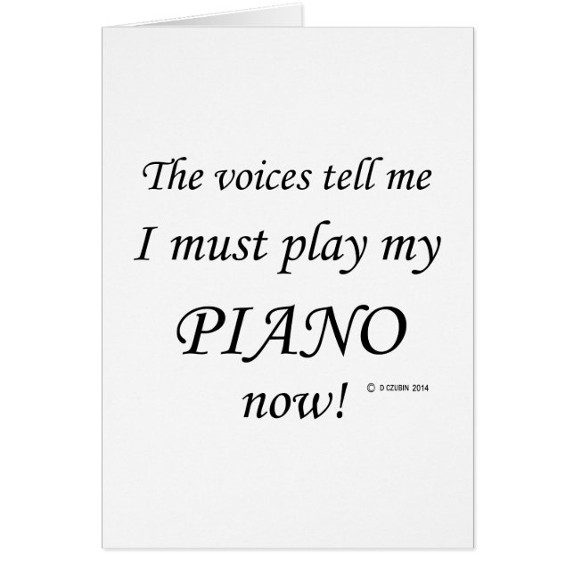 Las voces del piano dicen que hay que jugar (Frente)