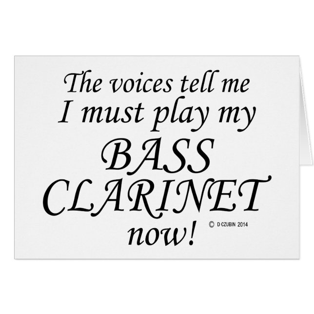 Las voces groseras del Clarinet dicen que deben ju (Anverso (Horizontal))