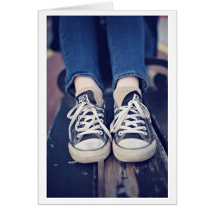 Las zapatos tenis del vintage se descoloraron