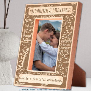 Láser personalizado grabado 'AMOR' en 50 idiomas