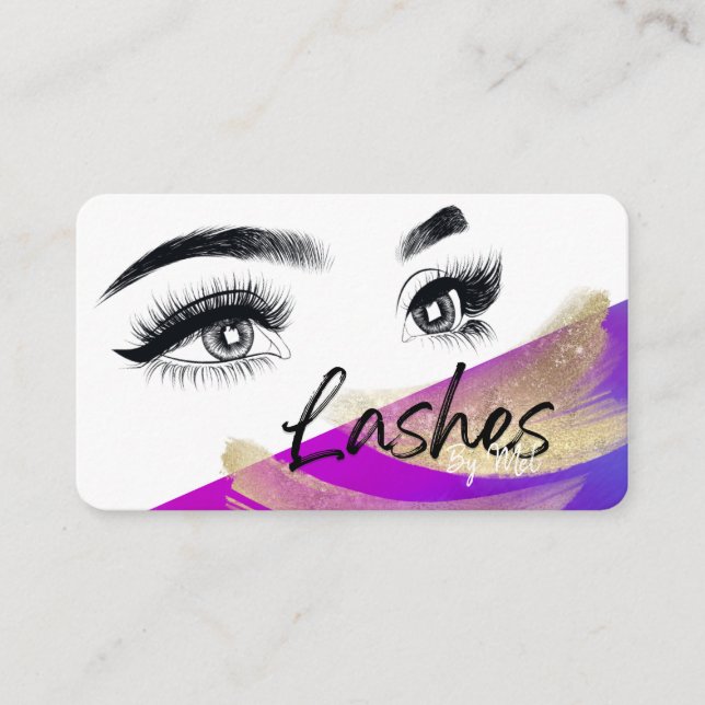 Lash de lujo - Tarjeta de visita (Anverso)