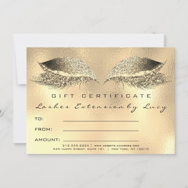 Lashes Beauty Studio Certificado de maquillaje Reg (Anverso)