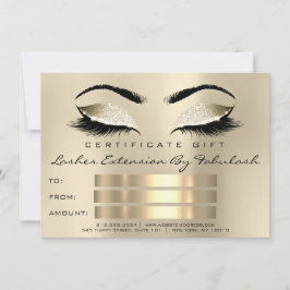 Lashes Certificado de maquillaje SPA Regalo Champa