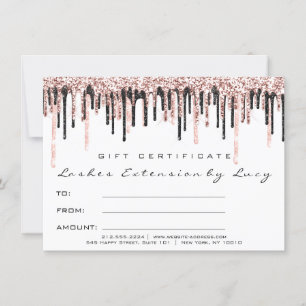 Lashes Extension Makeup Certificate Gift