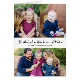 Lässige Handschrift Weihnachtsklappgruß