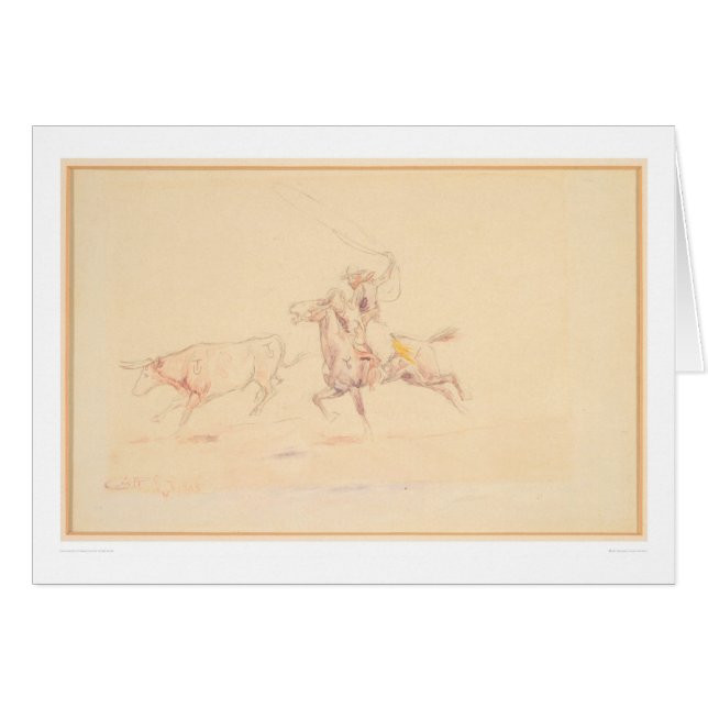 Lassoing el buey 1905 (1418A) (Anverso (Horizontal))