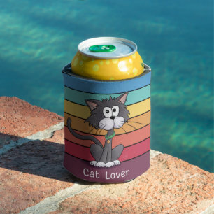 Latas Amante de gatos festivos Enfriador de lata