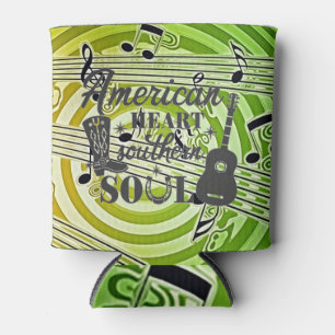 Latas “American Heart” Koozie Enfriador de Botella