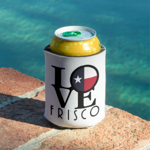 Latas AMOR Frisco, Texas enfriador de lata