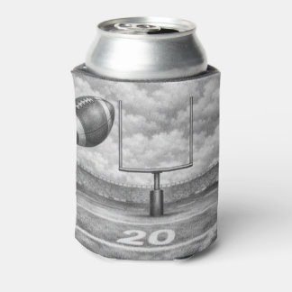 Latas Dibujo de campo de fútbol en enfriador de lata