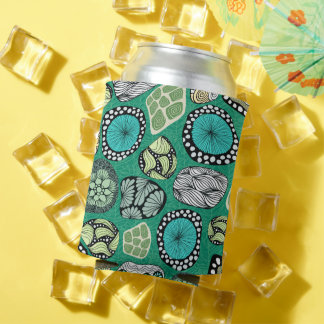 Latas Diseño floral verde fresco Zen para enfriador de l