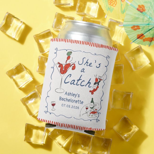 Latas Ella Es Una Langosta Para Atrapar Enfriador De Lat (Verano in situ)
