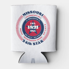 Latas Enfriador con monograma del estado de Missouri