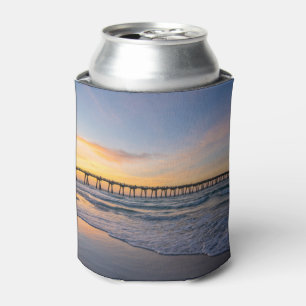Latas Enfriador de amanecer en la costa del muelle de Pe