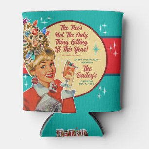 Latas Enfriador de bebida para Navidad que se pone salva