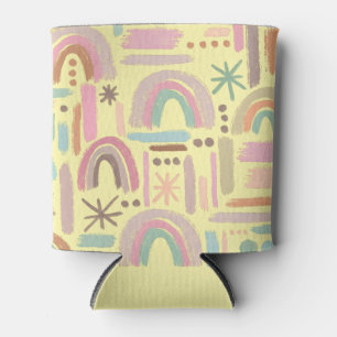 Latas Enfriador de bebidas Retro Boho Arcoíris