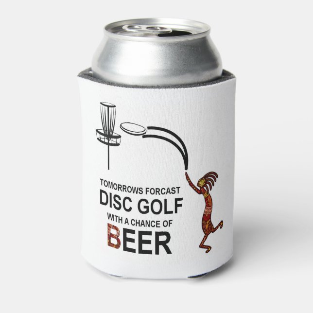 Latas enfriador de cerveza de golf de disco (Reverso de la lata)