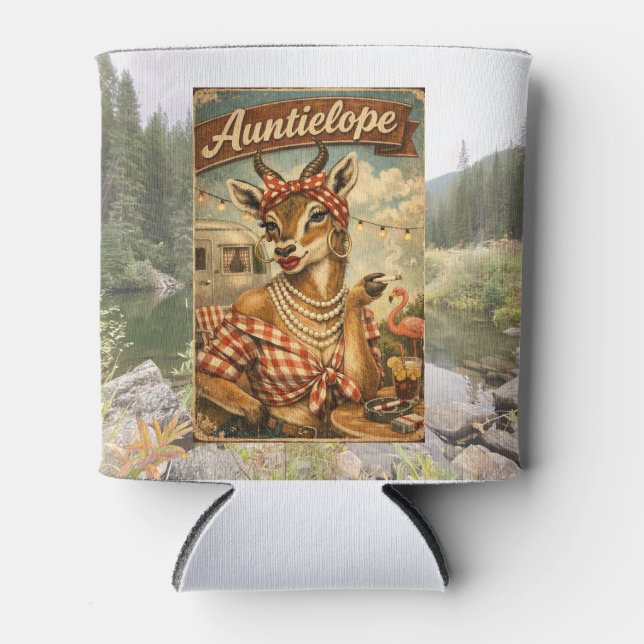 Latas Enfriador de lata Auntielope (Anverso)