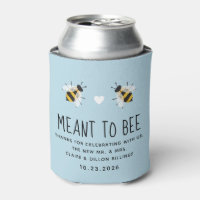 Enfriador de lata azul cielo destinado a ser abeja