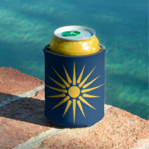 Enfriador de lata con bandera de Macedonia, Grecia