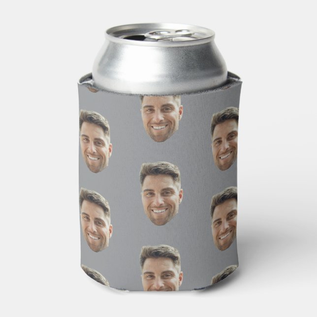Latas Enfriador de Lata con Cara de Cumpleaños (Lata Anverso)