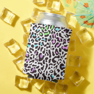 Latas Enfriador de Lata con Estampado de Leopardo Pastel