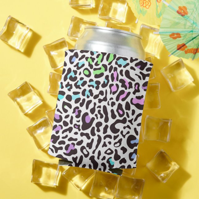 Latas Enfriador de Lata con Estampado de Leopardo Pastel (Verano in situ)