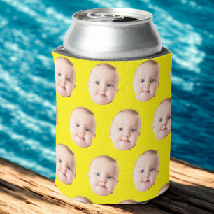 Latas Enfriador de lata con rostro personalizado, foto d