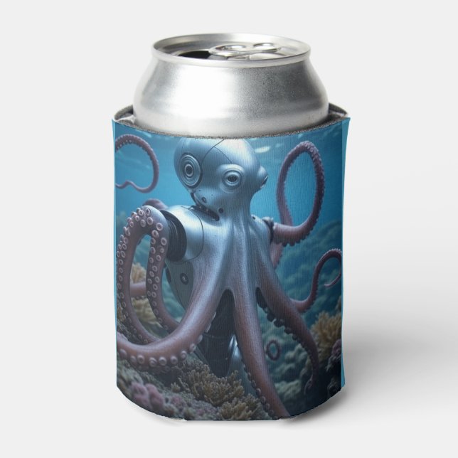 Latas enfriador de lata Cyber Octopus (Lata Anverso)
