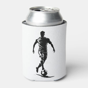 Latas Enfriador de Lata de Arte de Silueta de Jugador de