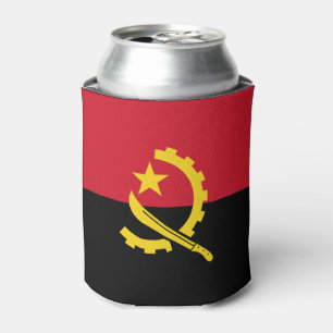 Latas Enfriador de Lata de Bandera Angoleña Patriótica